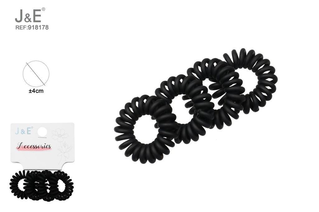 [12u/cx]Set de 4 anillos de teléfono mate 3.5 cm