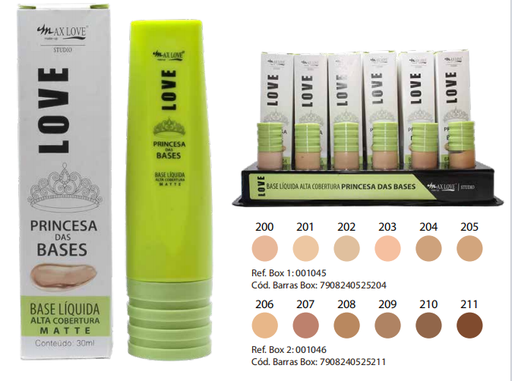 BASE LIQUIDA PRINCESA DAS BASE 200-205     42UNIDADES