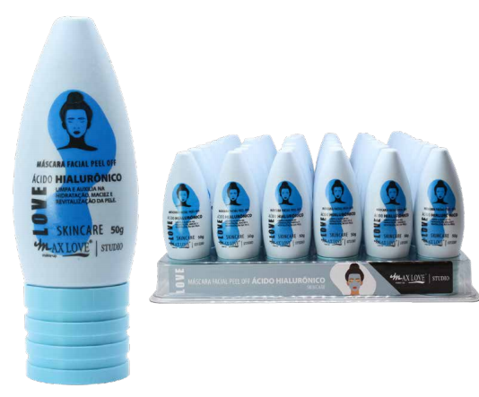 MÁSCARA FACIAL PEEL OFF ÁCIDO HIALURÔNICO COM 48 UNIDADES
