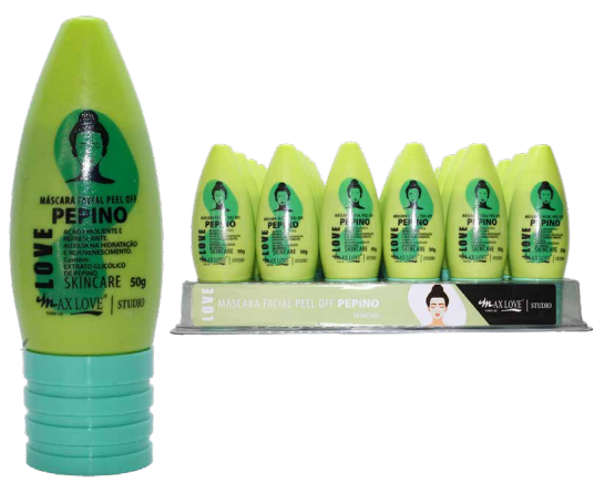 MÁSCARA FACIAL PEEL OFF PEPINO COM 48 UNIDADES