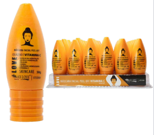 MÁSCARA FACIAL PEEL OFF VITAMINA C COM 48 UNIDADES