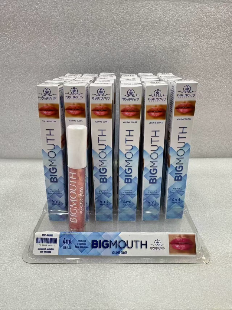 BIG MNOUTH ROSE 4 ML COM 36 UNIDADES