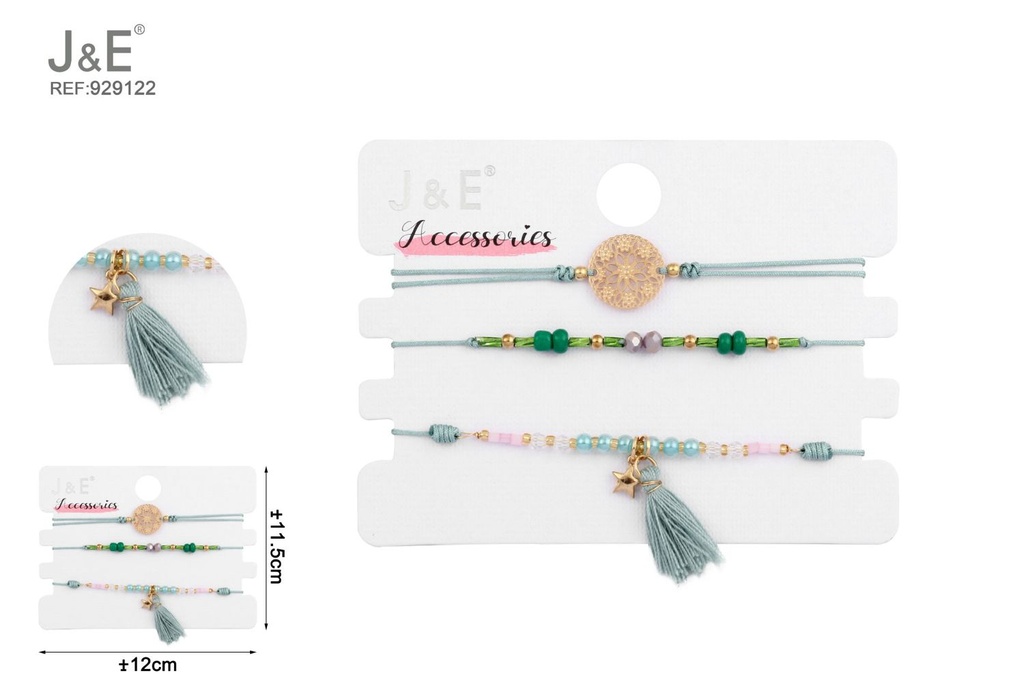[6u/cx]Set de 3 pulseras