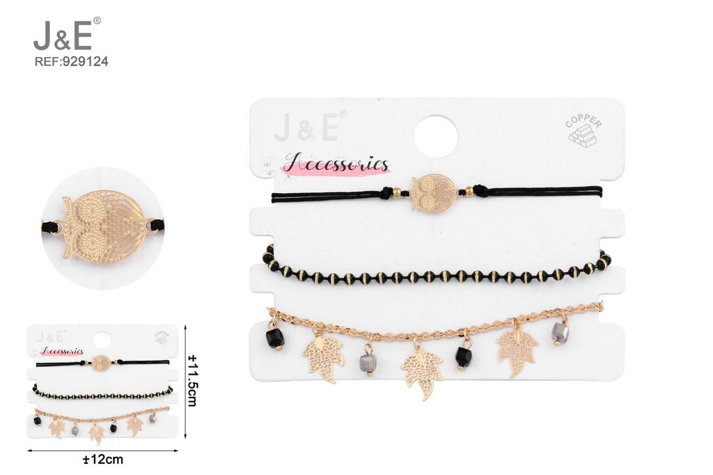 [6u/cx]Set de 3 pulseras