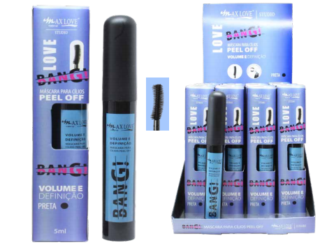 [MX034] MÁSCARAS PARA CÍLIOS PEEL OFF BANG! MAX LOVE COM 28 UNIDADES 